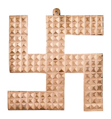 Copper Swastik With Pyramid